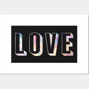 Love 3D Light Crystal Posters and Art